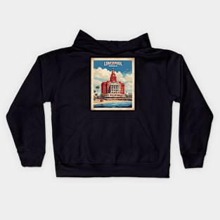 Liverpool Australia Vintage Travel Poster Tourism Kids Hoodie